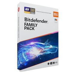 Licenta retail Bitdefender Family Pack - protectie anti-malwarecompleta pentru toata familia, disponibila pentru Windows, macOS, iOS si Android, valabila pentru 2 ani, 15 dispozitive, new.