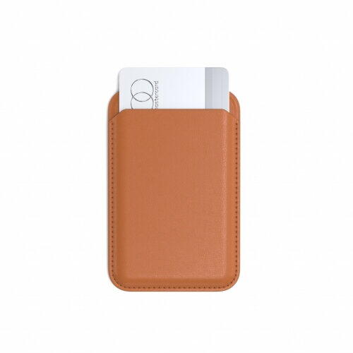 Satechi Vegan-Leather Magnetic Wallet Stand (iPhone 12/13/14/15 all models) - Orange