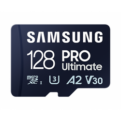 SAMSUNG Pro Ultimate MicroSD 128GB with adapter