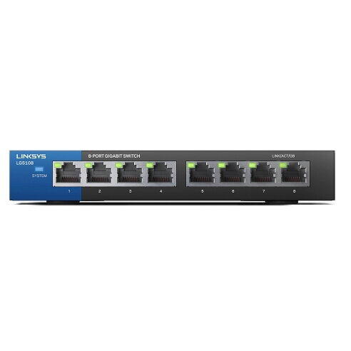 Linksys LGS108 8-Port Business Desktop Gigabit Switch