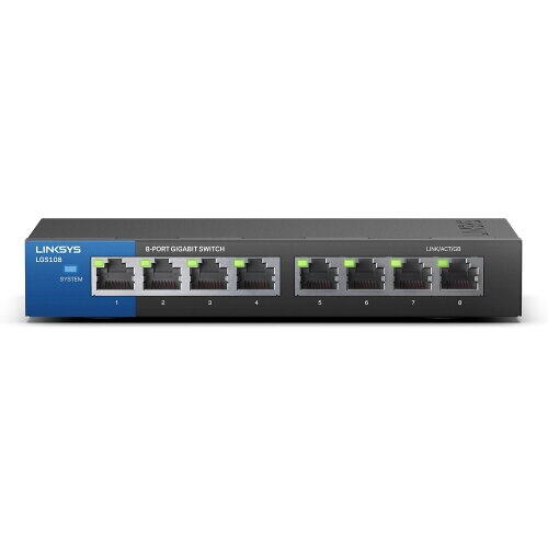 Linksys LGS108 8-Port Business Desktop Gigabit Switch