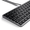 Satechi Slim W1 USB-C BACKLIT Wired Keyboard - US - Space Grey