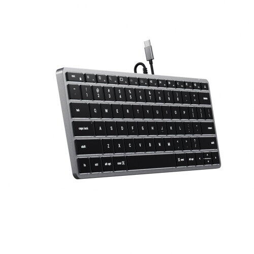 Satechi Slim W1 USB-C BACKLIT Wired Keyboard - US - Space Grey