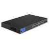 Linksys 24-Port Managed PoE+ Gigabit Switch + 4 SFP+ Ports - Black