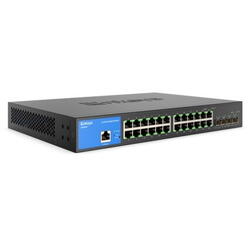 Linksys 24-Port Managed Gigabit Switch + 4 SFP+ Ports - Black