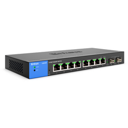 Linksys 8-Port Managed Gigabit Switch + 2 SFP Ports - Black