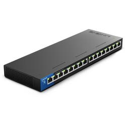 Linksys 16-Port Desktop Gigabit Switch (LGS116) - Black