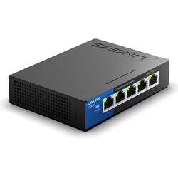 Linksys 5-Port Desktop Gigabit Switch (LGS105) - Black