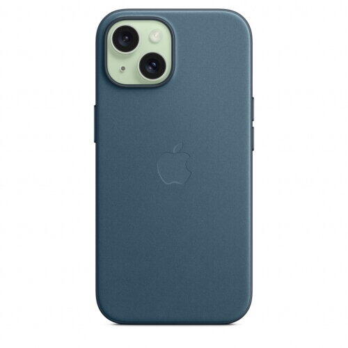 Apple iPhone 15 FineWoven Case w MagSafe - Pacific Blue