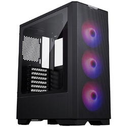 Carcasa PHANTEKS Eclipse G300A ATX Tempered Glass 3X ARGB negru, Preinstalled fans 3x 120 mm