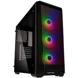 Carcasa PHANTEKS Eclipse P400A ARGB Md-Tower Tempered Glass negru, Preinstalled fans 3x 120 mm