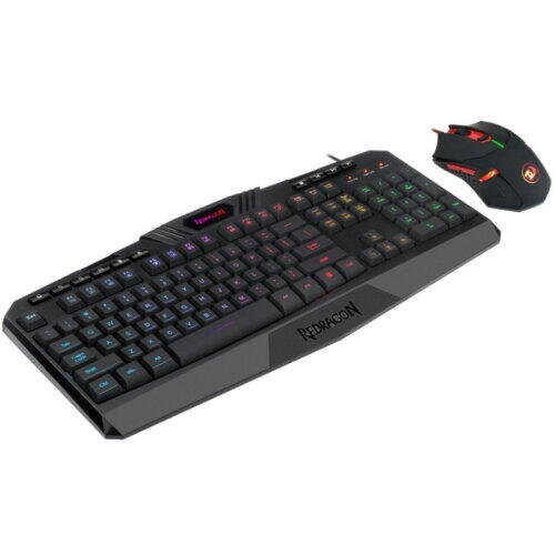 Kit tastatura si mouse Redragon S101 negru