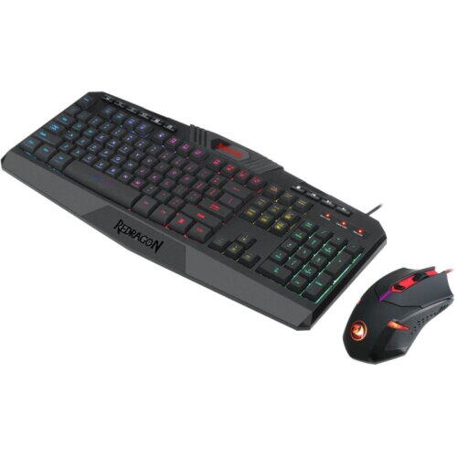 Kit tastatura si mouse Redragon S101 negru