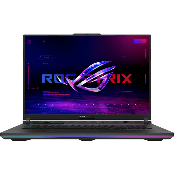 Notebook Laptop Gaming ASUS ROG Strix SCAR 18, G834JY-N6035, i9-13980HX, 18-inch, QHD+ 16:10 (2560 x 1600, WQXGA), 240Hz, (RTX4090), Intel UHD Graphics, 16GB DDR5-4800 SO-DIMM *2, 1TB + 1TB PCIe 4.0 Performace, Mobile Intel HM770 Express Chipsets, MUX Switch + Opt