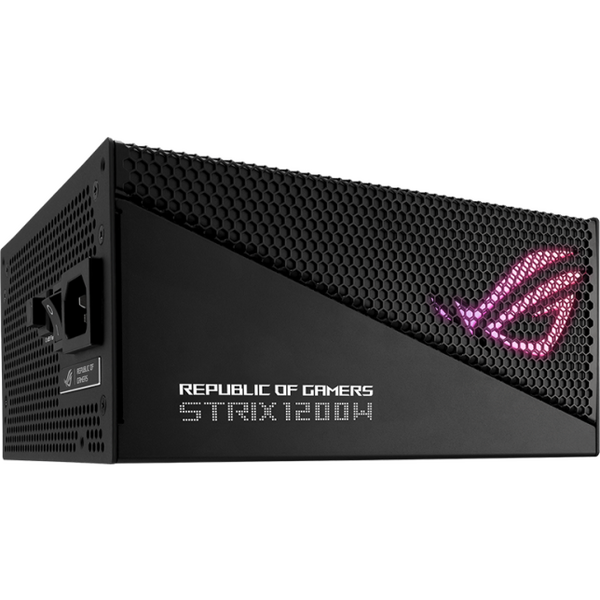 SURSA ASUS ROG STRIX 1200W 80+ GOLD  Intel Form Factor ATX12V ATX 3.0 Yes Dimensions 180 x 150 x 86 mm Efficiency 80Plus Gold Protection Features OPP/OVP/UVP/SCP/OCP/OTP Hazardous Materials ROHS AC Input Range 100-240Vac DC Output Voltage +3.3V +5V +12V -