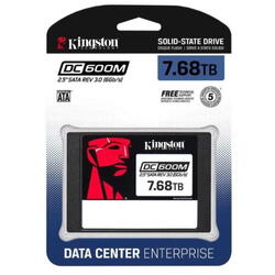 SSD Kingston, DC600M, 2.5", 7680GB, SATA 3.0 (6GB/s), R/W speed: 560MBs/530MBs