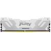 Memorie RAM Kingston, DIMM, DDR5, 32GB, 6000MHz, CL32, 1.35V, FURY Renegade White, Kit of 2