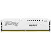 Memorie RAM Kingston, DIMM, DDR5, 64GB, 5600MHz, CL36, 1.35V, FURY Beast White, Kit of 2