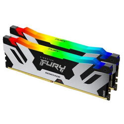 Memorie RAM Kingston, DIMM, DDR5, 64GB, 6000MHz, CL32, 1.35V, Fury Renegade, RGB, Kit of 2