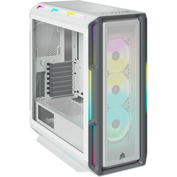 Corsair iCUE 5000T RGB Tempered Glass Mid-Tower ATX PC Case — White