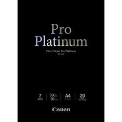 Hartie foto Canon PT-101 A4, dimensiune A4, 20 coli, tip Pro Platinium, greutate 300g/m2