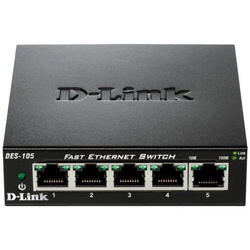 Switch D-Link DES-105, 5 port, 10/100 Mbps