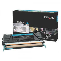 Toner Lexmark X746A1CG, cyan, 7 k, X746de , X748de , X748deStatoil , X748de with total 5 years warranty , X748dte