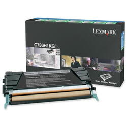 Toner Lexmark C736H1KG, black, 12 k, C736dn , C736dtn , C736n ,X736de , X738de , X738dte