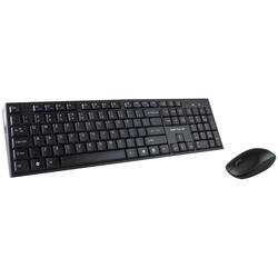 Kit tastatura + mouse Serioux NK9800WR, wireless 2.4GHz, US layout, multimedia, mouse optic 1200dpi, negru, USB, nano receiver