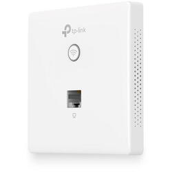 TP-Link Access Point wireless N300 cu montare în doza de peperete ,EAP115-WALL, 10/100Mbps Ethernet (RJ-45) Port*2, antena: Internal2*1.8dBi Omni, LED/Wi-Fi Button、RESET, PoE(IEEE802.3af) ,IEEE802.11n/g/b, 2.4GHz