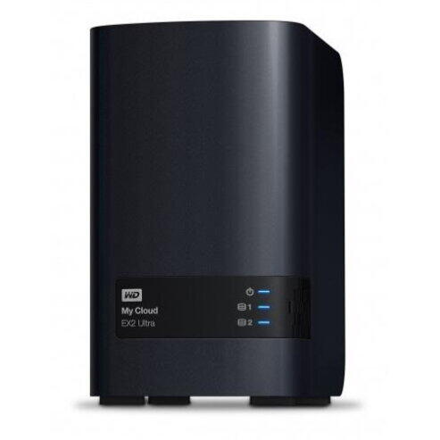 NAS WD, MY CLOUD EX2 Ultra, 2 Bay 3.5", 16TB, Wd Red NAS drives, Gigabit Ethernet, USB 3.0 x2, RAID 0, 1, JBOD, spanning