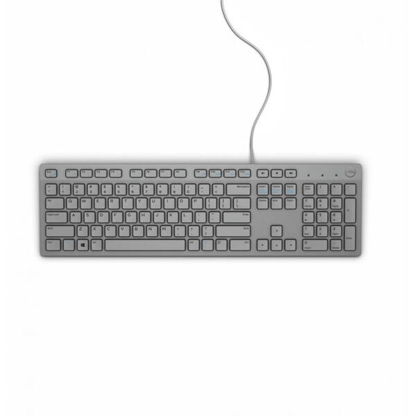 Tastatura Dell Keyboard Multimedia KB216, Wired, gri