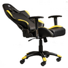 Scaun gaming X by Serioux, Torin, ajustabil, piele sintetica, piston pe gaz, manere reglabile, baza stea cu 5 picioare, greutate maxima admisa 150Kg, perne detasabile, negru si galben