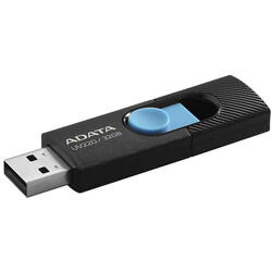 Memorie USB Flash Drive ADATA UV220 32GB, USB2.0, albastru/negru