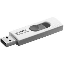 Memorie USB Flash Drive ADATA UV220 32GB, USB 2.0, alb