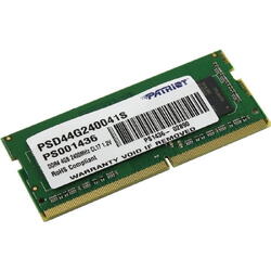 Memorie RAM notebook Patriot, SODIMM, DDR4, 4GB, CL17, 2400 Mhz