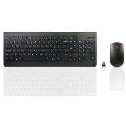 Kit Tastatura si mouse Lenovo Essential, Wireless, negru