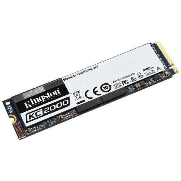 SSD Kingston KC2000, 2TB, NVMe, M.2 2280