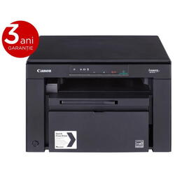 Multifunctional laser mono Canon MF3010 + 2X CRG725 incluse in pachet ,dimensiune A4 (Printare, Copiere, Scanare), viteza 18ppm, rezolutie max1200x600dpi, memorie 64MB RAM, alimentare hartie 150 coli, limbaj deprintare UFRII-LT, scan: flatbed, color, max