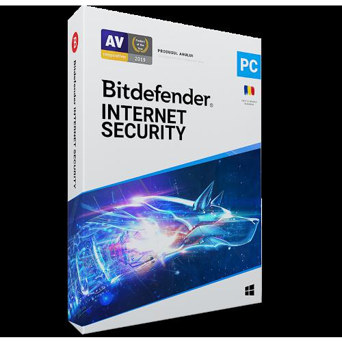 Licenta retail Bitdefender Internet Security - protectie completapentru Windows, valabila pentru 1 an, 1 dispozitiv, new