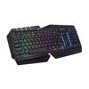 Tastatura gamig Serioux Andor, 104 taste, 19 taste Anti-ghosting , design ergonomic, iluminare rainbow, structura metalica neagra, taste negre, design cu palm rest, cablu USB 1.5M PVC, plug and play, compatibila cu Windows 2000/XP/9X/VISTA/7/8/10