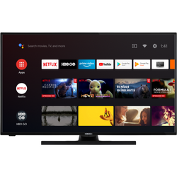 LED TV HORIZON FHD-ANDROID 43HL7390F/B, 43 D-LED, Full HD (1080p), HDR10 / HLG, Digital TV-Tuner DVB-S2/T2/C, CME 200Hz, Android TV 9.0 (Chromecast built-in) +GoogleAssistant +BT4.0, 1xLAN (RJ45), DLNA 1.5, Contrast 5000:1, 350 cd/m2, 1xCI+, 3xHDMI, 2xUSB