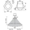 Senzor de miscare incastrat IR Vivalux MOON, 230V, IP20, Ø76x73mm, incandescent 1200W, LED 300W, Alb