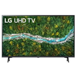 Televizor, LG 43UP77003LB, 2021, 108CM, LED, Smart TV, 4K, Negru, Plat, webOS, Mirroring Android, α5 AI Processor 4K, HDR 10+ HLG, 50Hz, DVB-C, DVB-S, DVB-S2, DVB-T, DVB-T2, 2, 20 W, Subwoofer integrat: Nu, Wi-Fi, Bluetooth, 1 x S/PDIF, CI+ slot, 2 x HDMI