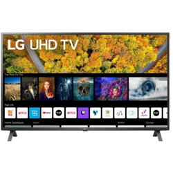 Televizor, LG 75UP75003LC, 2021, 189CM, LED, Smart TV, 4K, Negru, Plat, webOS, Mirroring Android, α5 AI Processor 4K, HDR 10 HLG, 60 Hz, DVB-C, DVB-S, DVB-S2, DVB-T, DVB-T2, 2, 20 W, Subwoofer integrat: Nu, Wi-Fi, Bluetooth, 1 x S/PDIF, CI+ slot, 2 x HDMI