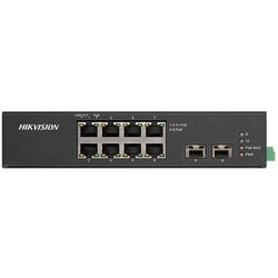 Switch Hikvision DS-3T0510HP-E/HS, 8-Port, PoE