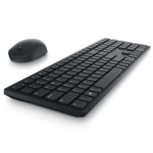 Kit tastatura si mouse Dell Pro KM5221W, wireless, negru