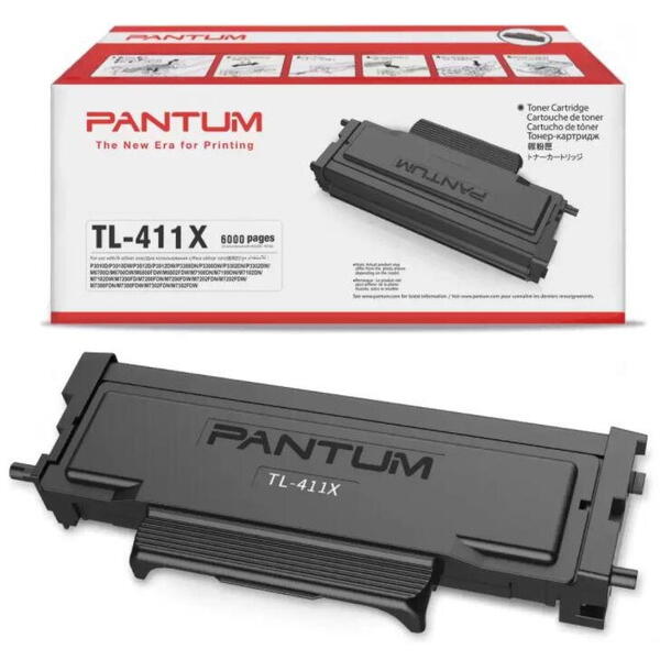 Toner Contract Pantum TL-411XEV / TL-411X Black 6k compatibil cu P3010DW/3300DW/M6700DW/M6800FDW/M7100DW/M7200FDW