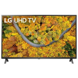 Televizor, LG 43UP75003LF, 2021, 108CM, LED, Smart TV, 4K, Negru, Plat, webOS, Mirroring Android, α5 AI Processor 4K, HDR 10+ HLG, 60 Hz, DVB-C, DVB-S, DVB-S2, DVB-T, DVB-T2, 2, 20 W, Subwoofer integrat: Nu, Wi-Fi, Bluetooth, 1 x RJ-45, 1 x S/PDIF, CI+ sl