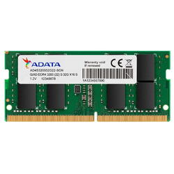 Memorie RAM notebook Adata, SODIMM, DDR4, 8GB, CL22, 3200Mhz